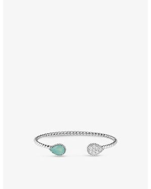 Boucheron Serpent Bohème 18Ct- 1.1Ct Aquaprase Bracelet - White