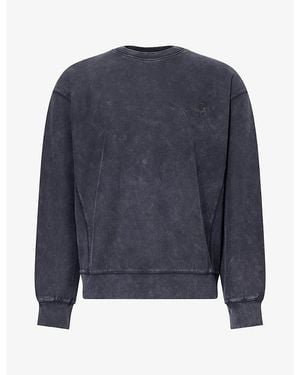 Carhartt Lambert Washed Crewneck Jersey Jumper - Blue