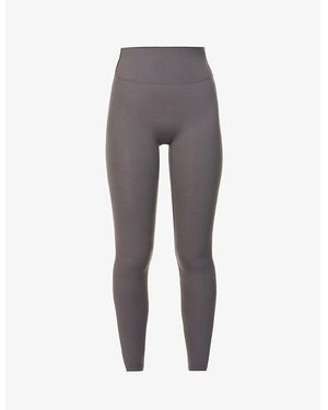 ADANOLA Ultimate Mid-Rise Stretch-Jersey Leggings - Gray
