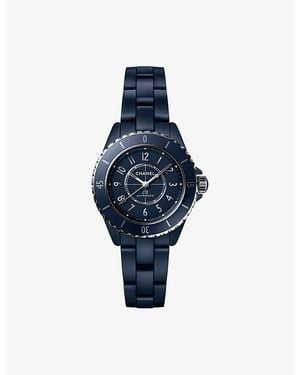 CHANEL J12, Calibre 12.2 Ceramic And Steel Bezel Watch 33Mm - Blue