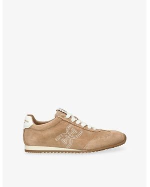 Sam Edelman Isella Suede Trainers - Natural
