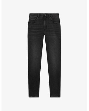 Reiss Maddison Tapered Slim-Fit Denim Jeans - Black