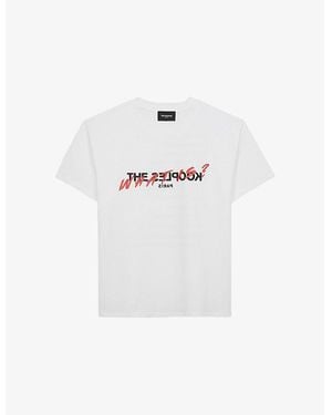 The Kooples Logo-Print Cotton-Jersey T-Shirt - White