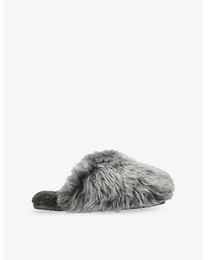 UGG Scuffette Chalet Sheepskin Slippers - Gray