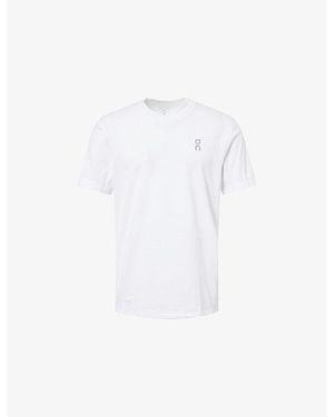 On Shoes Train-T Graphic-Print Woven T-Shirt - White