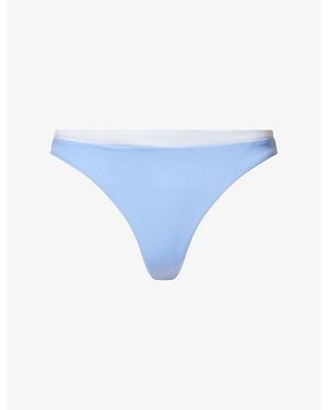 WE Are Tala Contrast Cheeky Bikini Bottoms - Blue