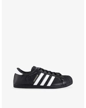 adidas Superstar Low Pro Leather Sneakers - Black