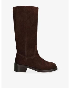 Steve Madden Riggs Suede Boots - Brown
