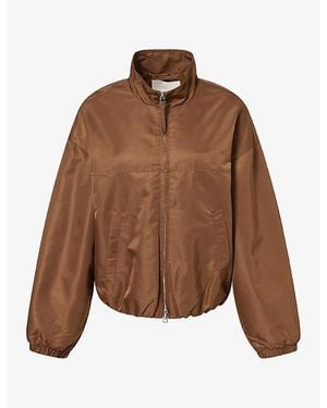 Citizens of Humanity Barracuta Bubble Nylon Bomber Jacket - Brown