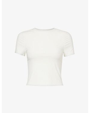 WE Are Tala 365 Short-Sleeve Stretch-Woven Jersey T-Shirt - White