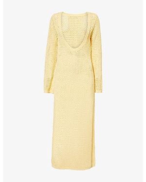 Cheap Monday Cozumel Crochet-Knit Maxi Dress - Yellow
