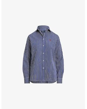 Polo Ralph Lauren Striped Oxford Cotton Shirt - Blue