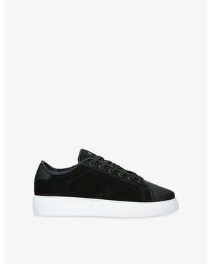 Arne Mid Court Suede Trainers - Black