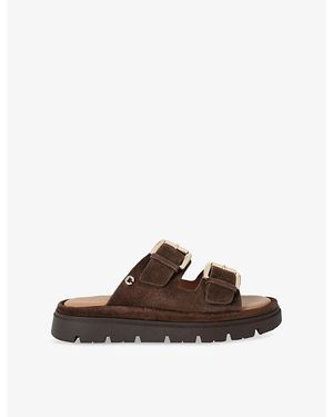 Carvela Kurt Geiger Pavilion Suede Sandals - Brown