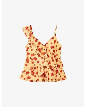 OMNES Francie Chiffon Top - Orange