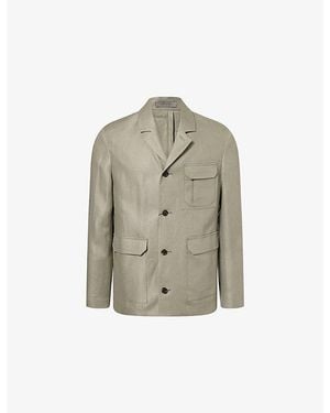 Corneliani Patch-Pocket Cotton Jacket - Grey