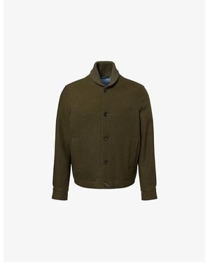 Paul Smith Blouson Boxy Fit Wool Jacket - Green