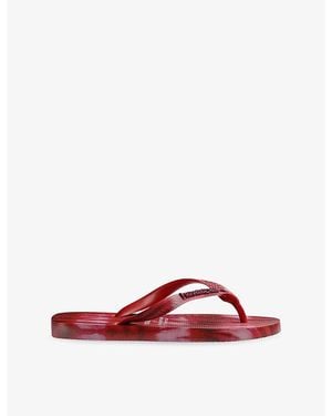 Havaianas Havanias X Isabel Marant Printed Rubber Sandals - Red