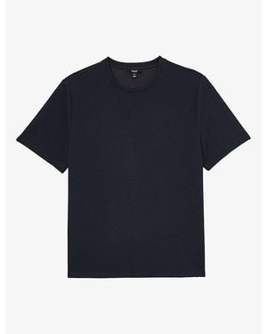 Reiss Cole Crewneck Short-Sleeve Stretch-Jersey T-Shirt - Blue