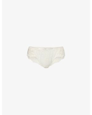 Simone Perele Intrigue Lace Shorty Briefs - White