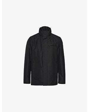 Prada Technical High-Neck Blouson Woven Jacket - Black