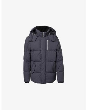 Moose Knuckles Everest 3Q Puffer Hooded Woven-Down Jacket - Blue