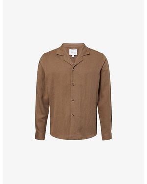 Raith Sergio Long-Sleeve Woven Shirt - Brown