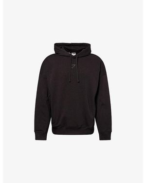 GYMSHARK Power Relaxed-Fit Cotton-Blend Hoodie - Black
