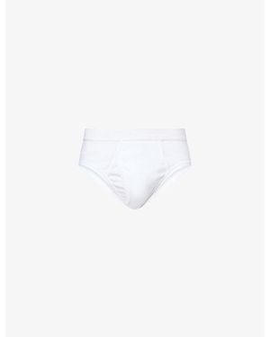Tom Ford Tonal-Logo Stretch-Cotton Boxer Briefs - White
