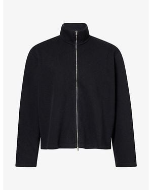 Our Legacy Shrunken Funnel-Neck Cotton Sweatshirt - Black
