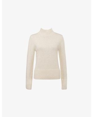 House Of Cb Skye High-Neck Merino-Wool Jumper - White