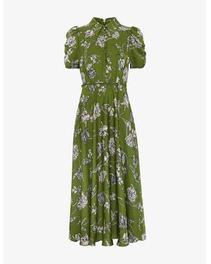 Phase Eight Lina Printed Long Sleeve Midi Dress in Pink | Lyst UK Phase Eight Lina Printed Long Sleeve Midi Dress in Pink | Lyst UK