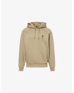 Trapstar Foundation Embroidered-Logo Cotton-Blend Hoody - Natural