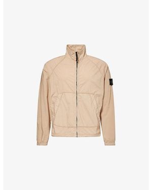 Stone Island Paracadute Stretch-Cotton Tela Track Jacket - Natural