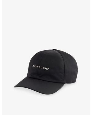 Rick Owens Brand-Embroidered Woven Baseball Cap - Black