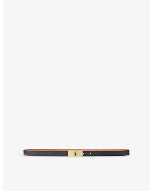Polo Ralph Lauren Id Reversible Leather Belt - White