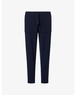 Sunspel Lounge Cashmere Jogging Bottoms - Blue