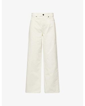 Stylein Kayne Wide-Leg Denim Jeans - White