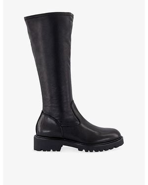 Vagabond Shoemakers Kenova Closed-Toe Faux-Leather Boots - Black