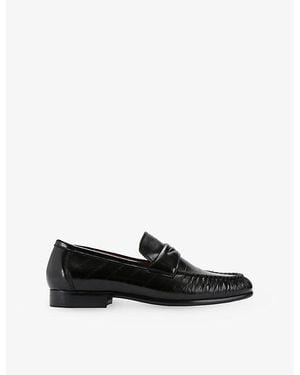 Steve Madden Passage Leather Loafers - Black
