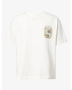 The Couture Club Lake Como Graphic-Print Cotton T-Shirt - White