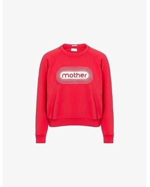 Mother Stereo The Concert Logo-Print Cotton-Jersey Sweatshirt - Red