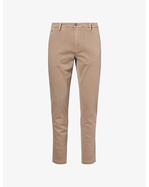 Replay Benni Straight-Leg Stretch-Cotton Chinos - Natural