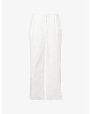 Pretty Lavish Rae Crochet Cotton Pants - White