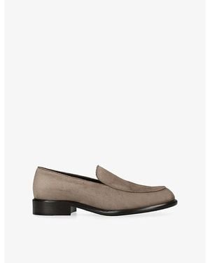 KHAITE Miles Suede Loafers - Brown