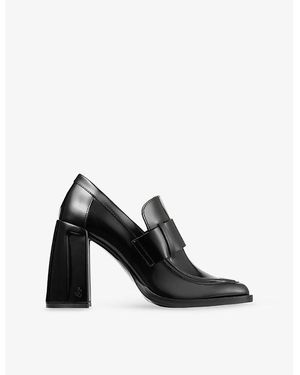 Jimmy Choo Tylor 95 Patent Leather Loafers - Black