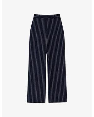 Ro&zo Pinstripe Tailored Woven Trousers - Blue