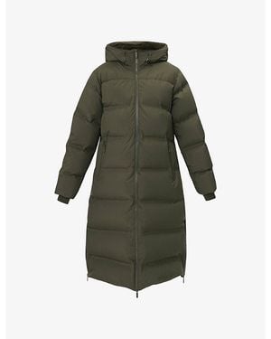 Sweaty Betty Nimbus Longline Waterproof Shell-Down Puffer Coat - Green
