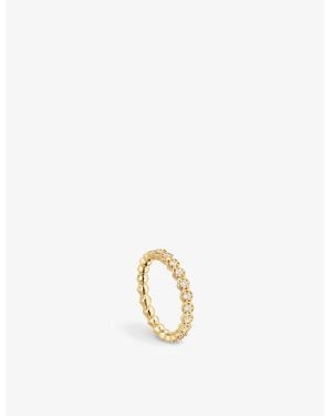 Astley Clarke Deco 18Ct-Plated Vermeil Sterling- And Sapphire Ring - Metallic