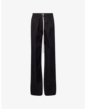 Rick Owens Dietrich Drawstring-Waist Stretch-Cotton Pants - Black